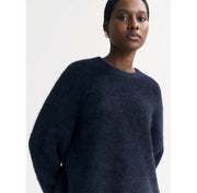 "Alpaca Crewneck" megztinis - tamsiai mėlynas