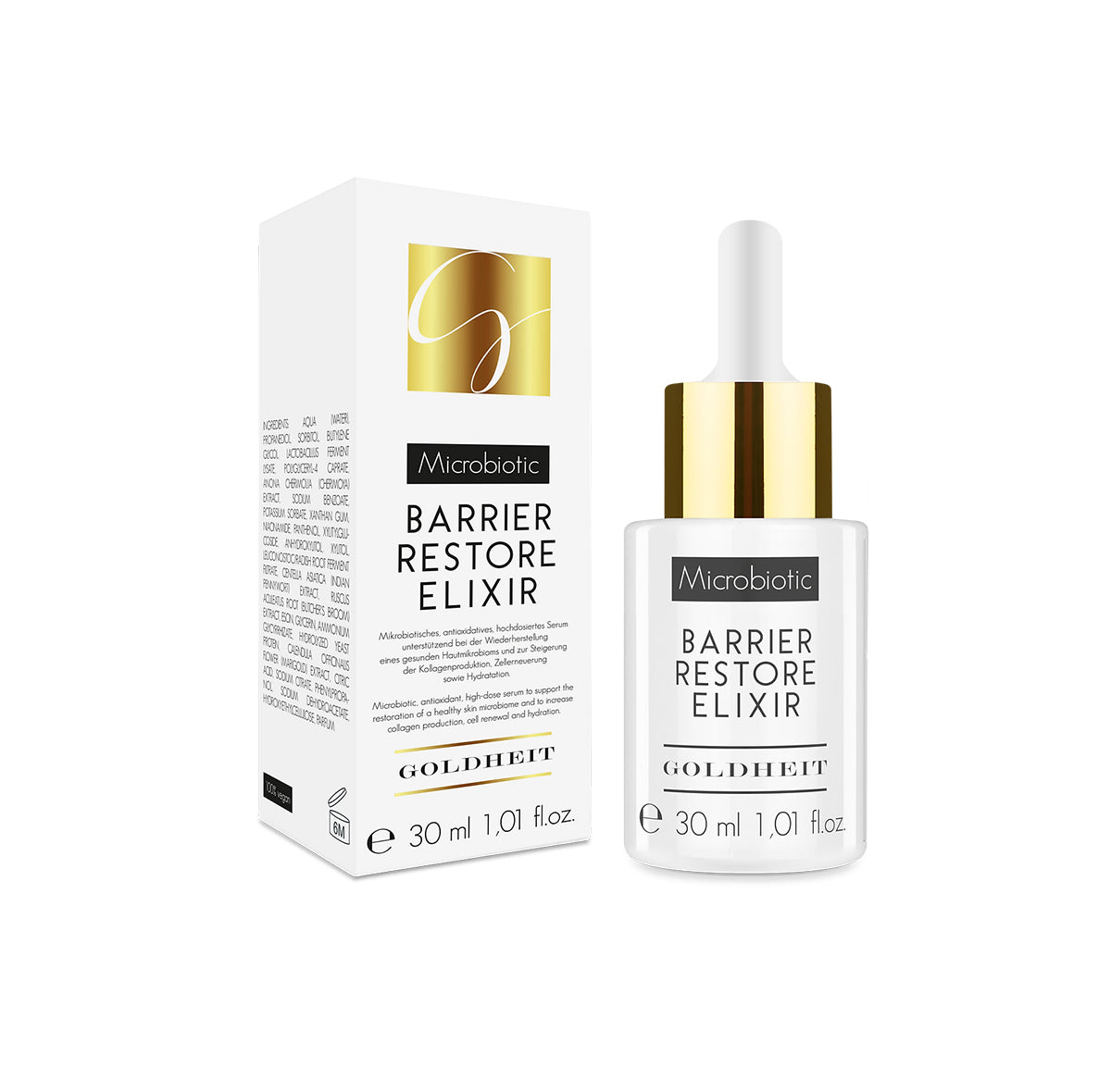 "Barrier Restore Elixir" serumas su mikrobiotikais