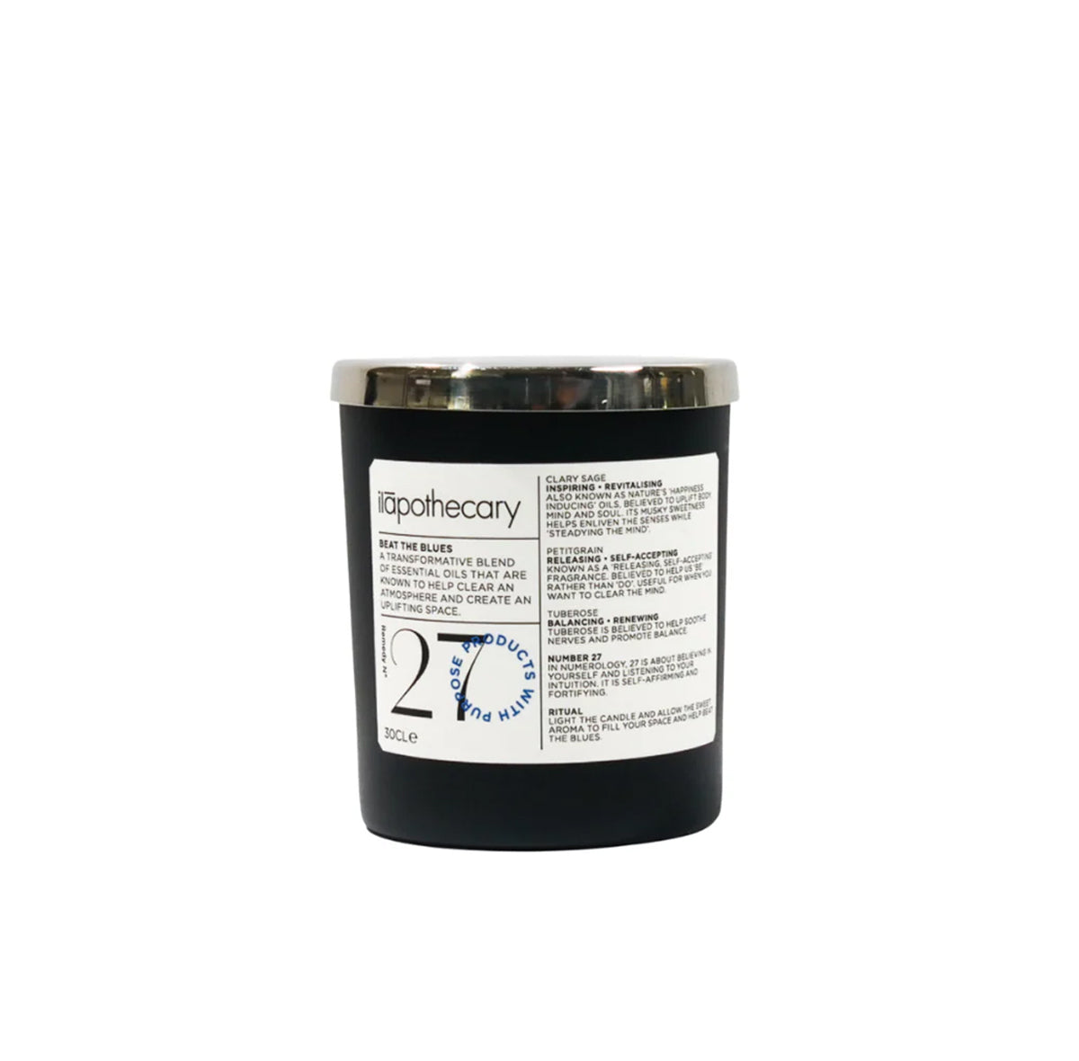 „Beat The Blues” aromaterapinė sojų vaško žvakė