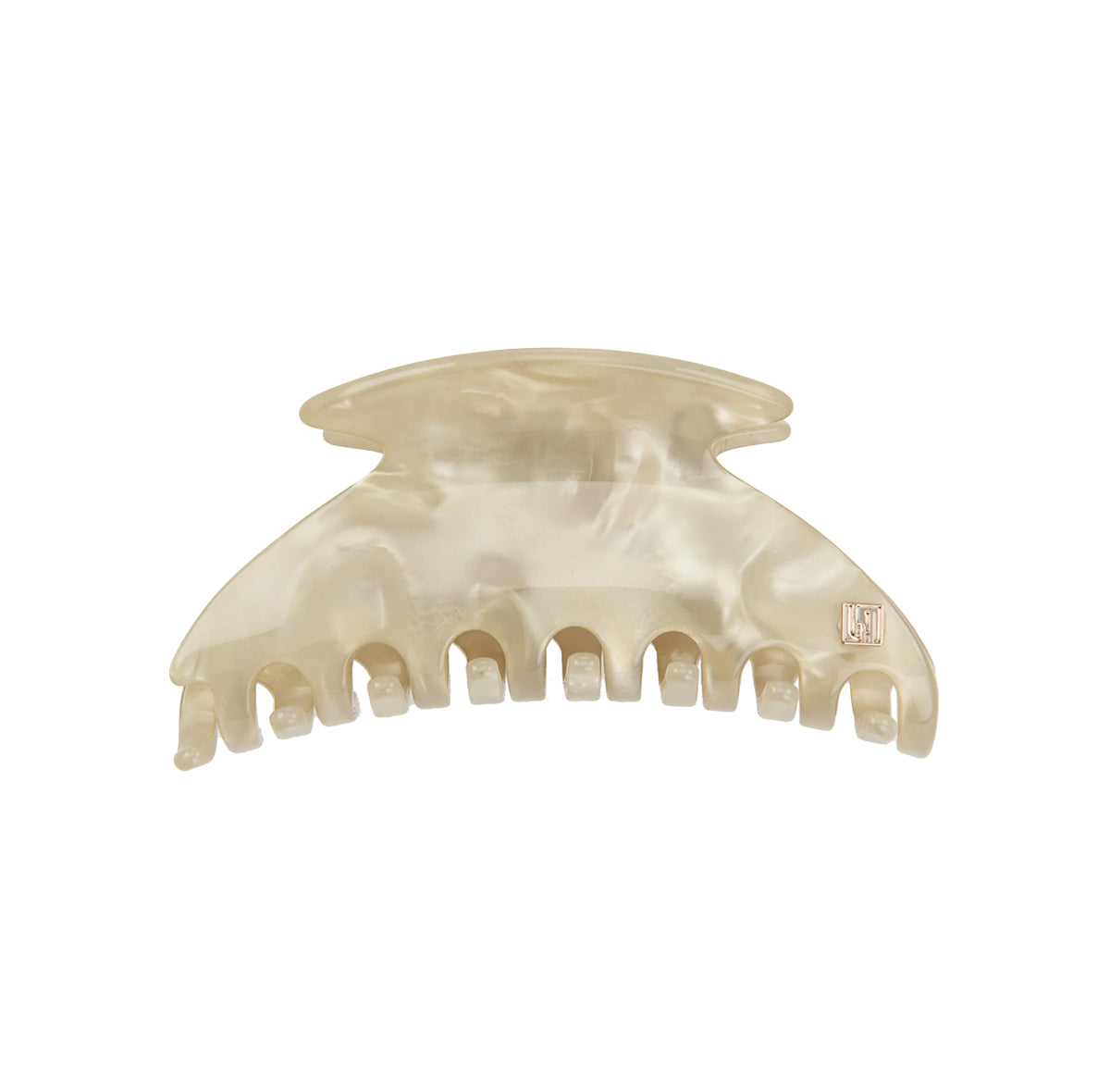 Claw Clip Ivory 9 cm Handmade