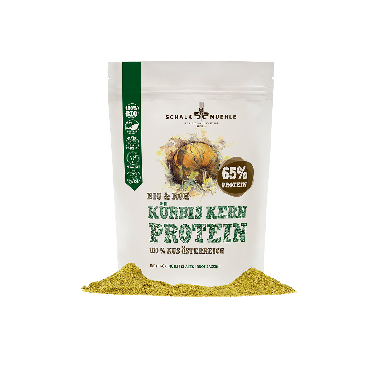 Organic pumpkin seed protein powder raw