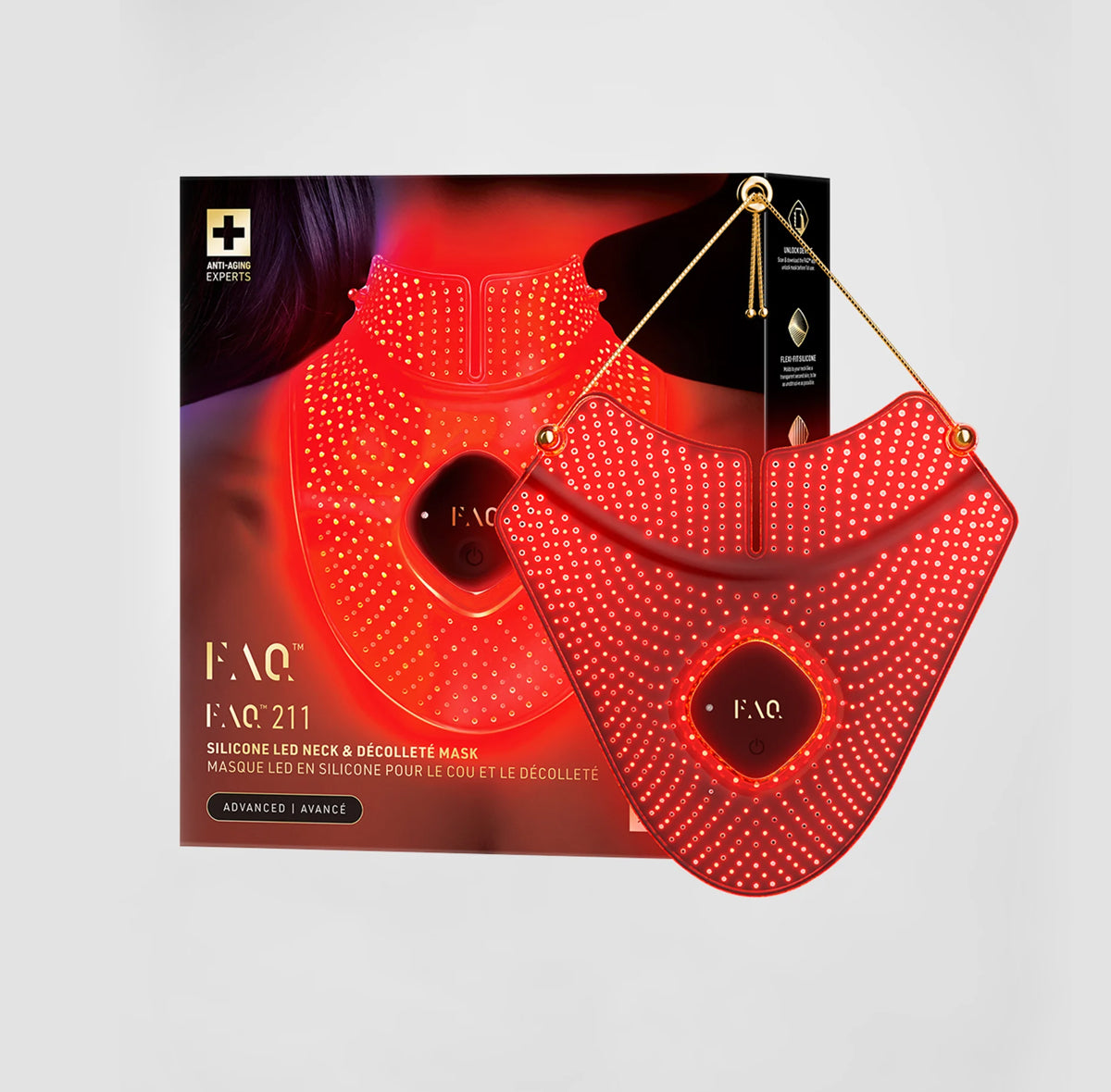 “FAQ™ 211” kaklo ir deklote zonai skirta LED kaukė