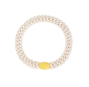 "Kknekki Ivory yellow bead" plaukų gumelė