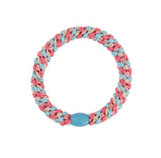 “Kknekki Mix Turquoise Coral Glitter” plaukų gumelė