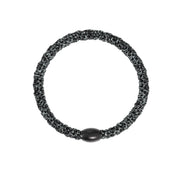 "Kknekki Slim Dark Grey Glitter" plaukų gumelė