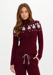 "Le Ski Blanche Half Zip" megztinis su užtrauktuku