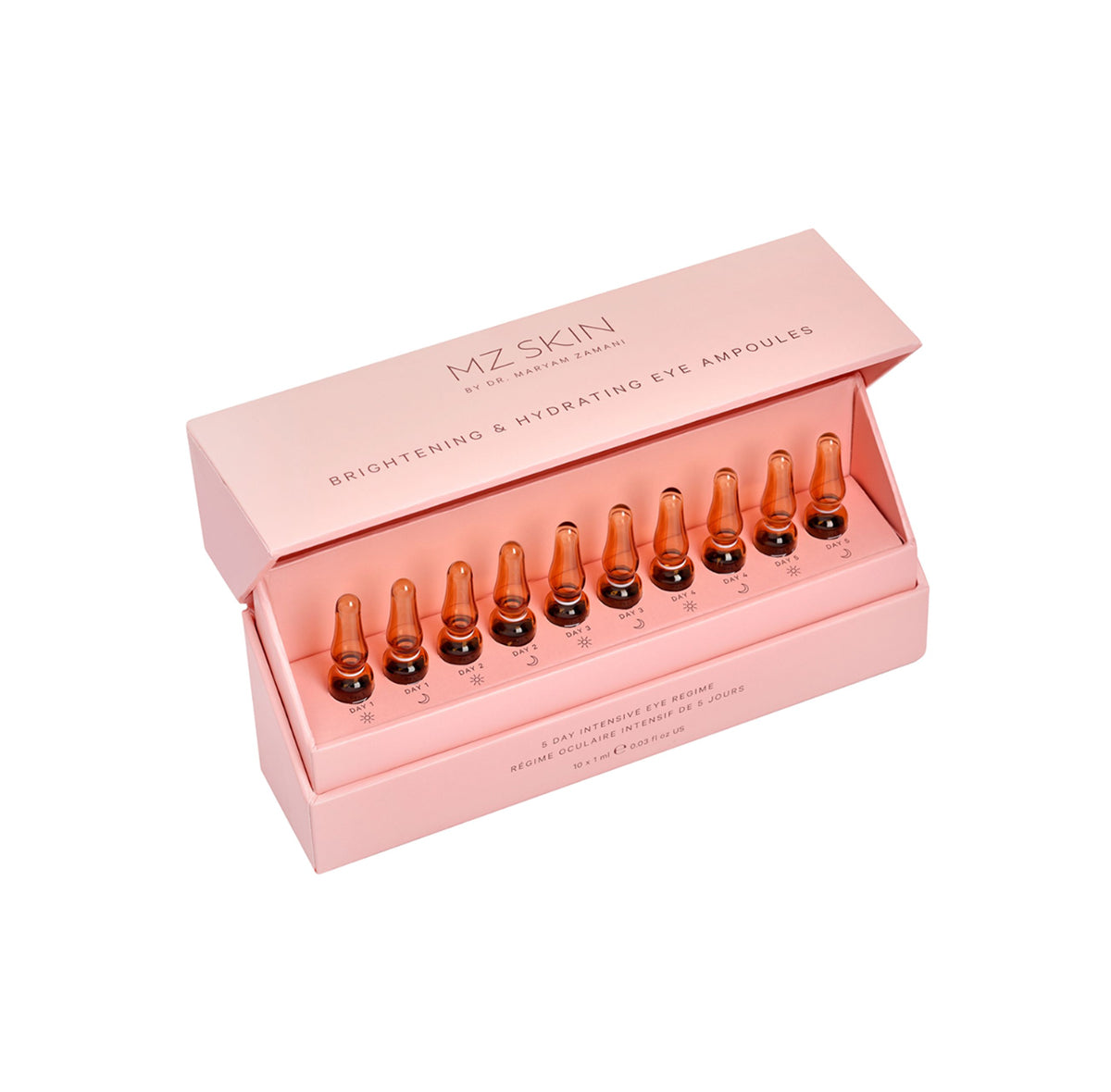 MZ Skin "Brightening & Hydrating" ampulės paakiams