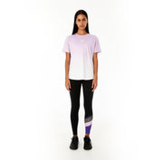 POLE POSITION 7/8 LEGGING IN BLACK / ROYAL LILAC