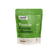 Protein Plus baltymai su žalumynais ir uogomis kakavos skonio