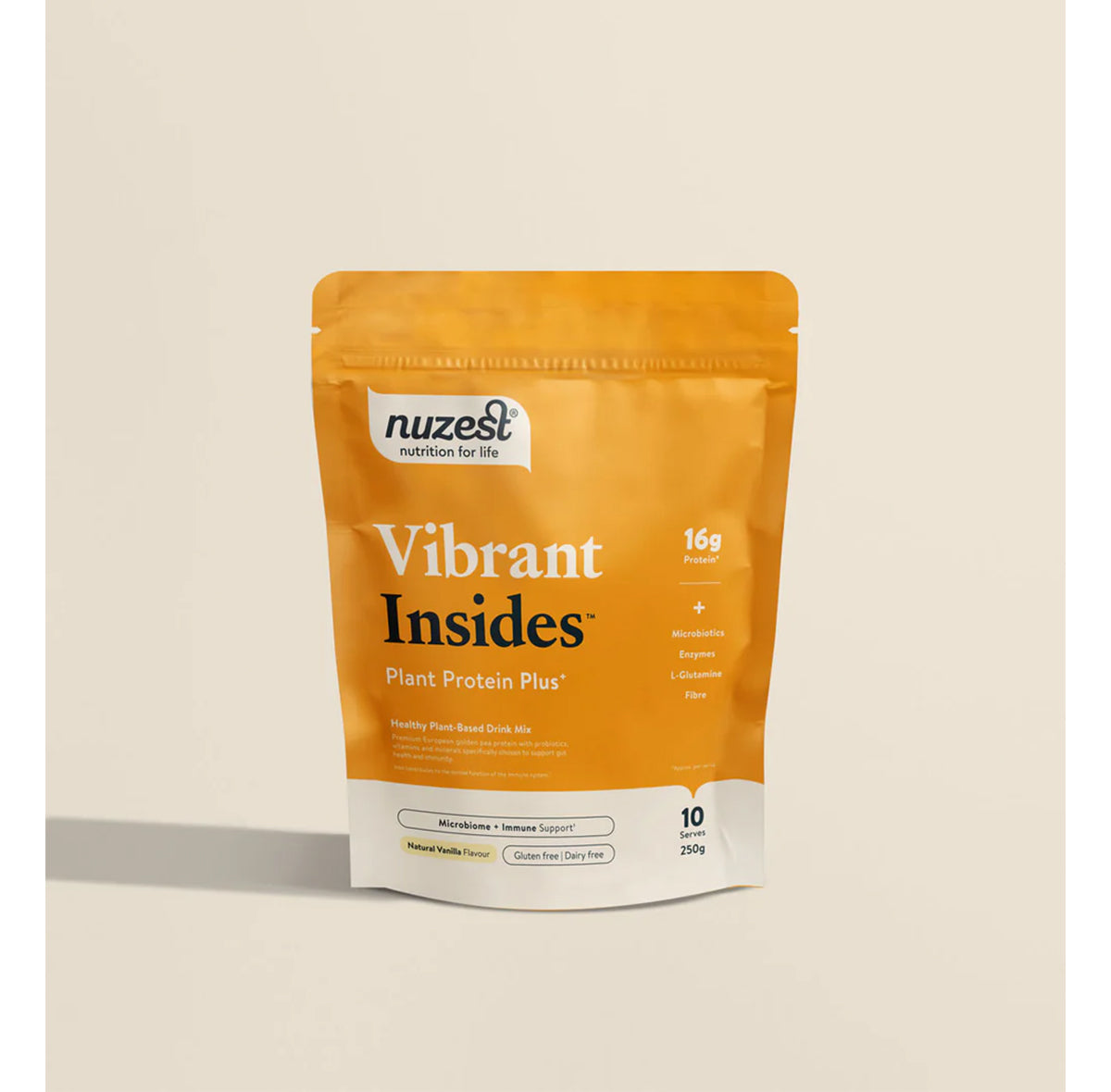 “Vibrant Insides” augaliniai baltymai su probiotikais (vanilės skonio)
