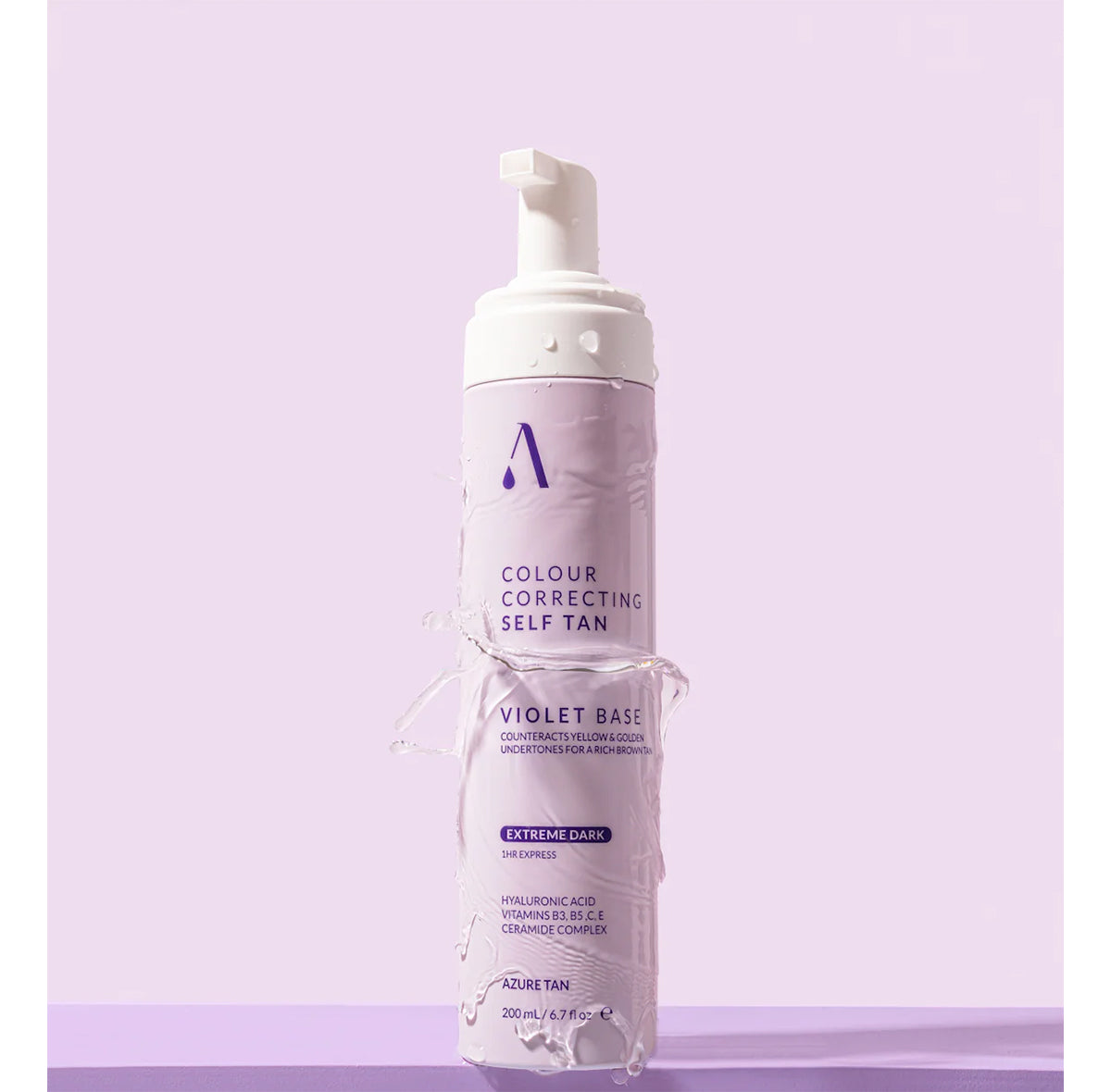 “Violet Base Extreme Dark” savaiminio įdegio putos – itin tamsus atspalvis