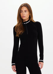 "Wool Seamless Base Quarter Zip" džemperis su merino vilna
